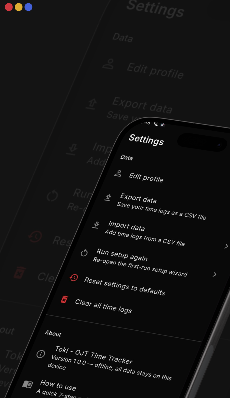 Toki screenshot 6 — Add log